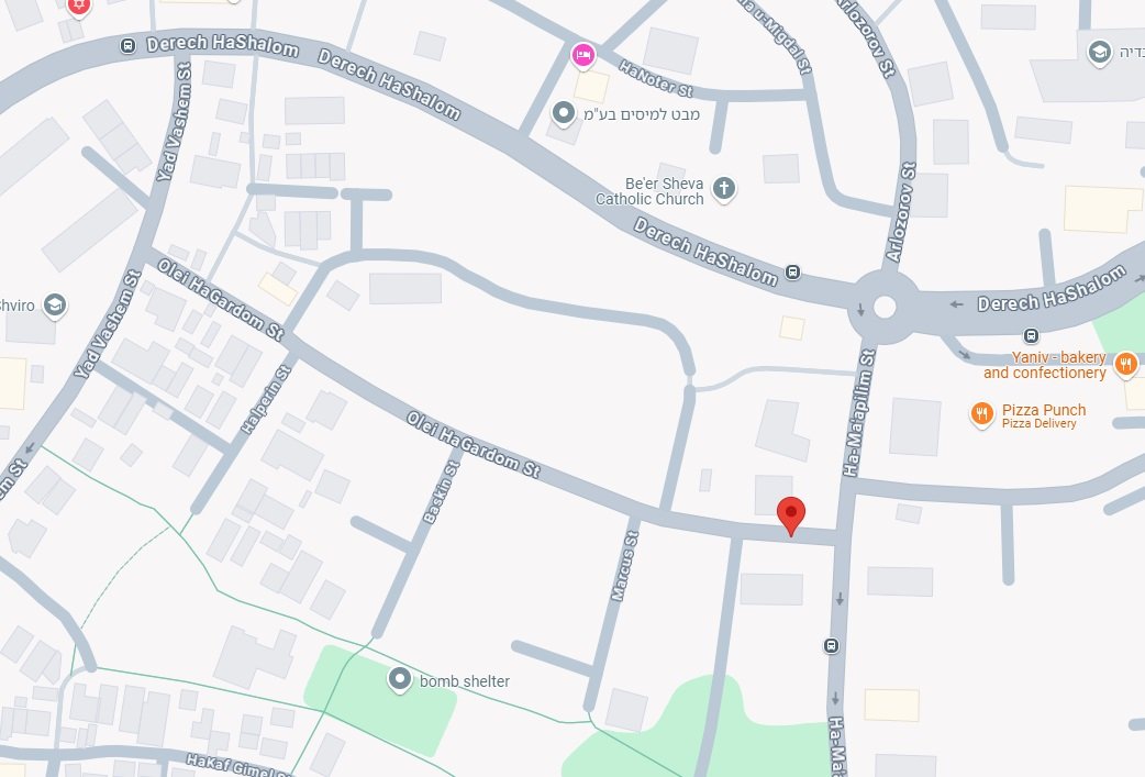 Office Location - Olei HaGardom 32, Beer Sheva